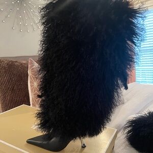 Michael Kors Luna Shearling and Leather Boot